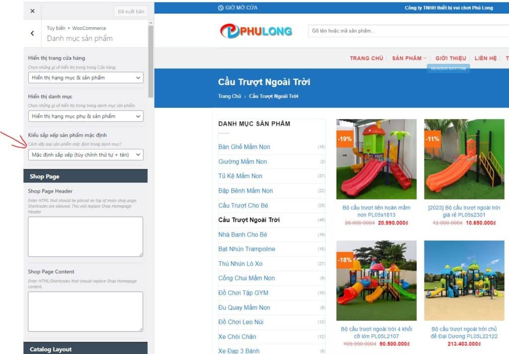 tuy-bien-sap-xep-san-pham-woocommerce